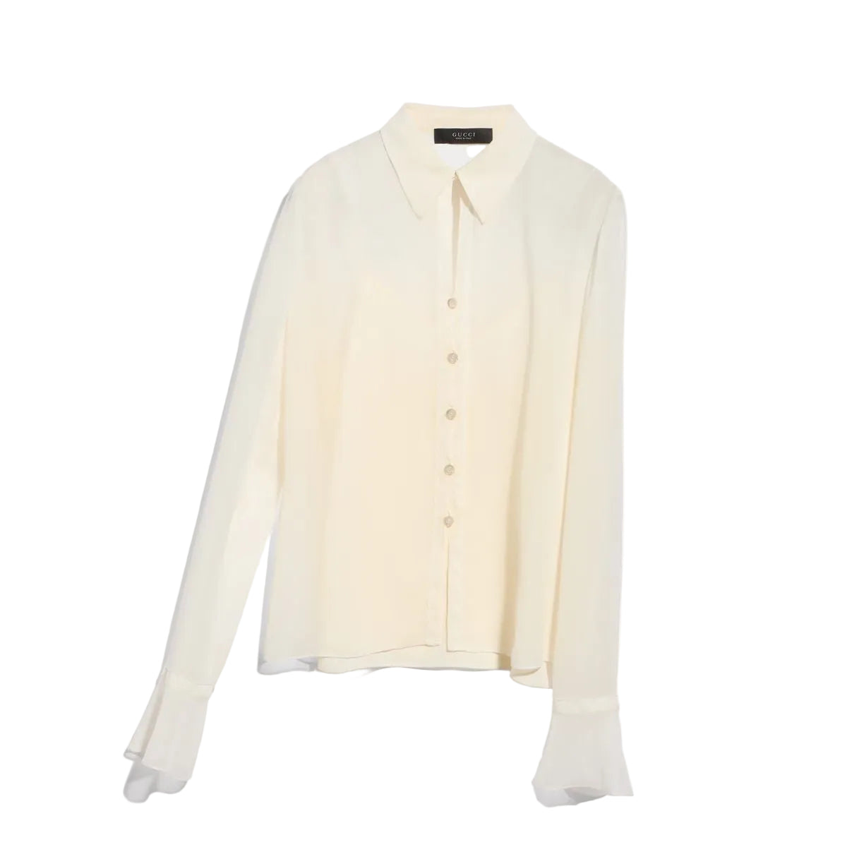 Light silk georgette shirt-GUCCI-311982-40-Verso