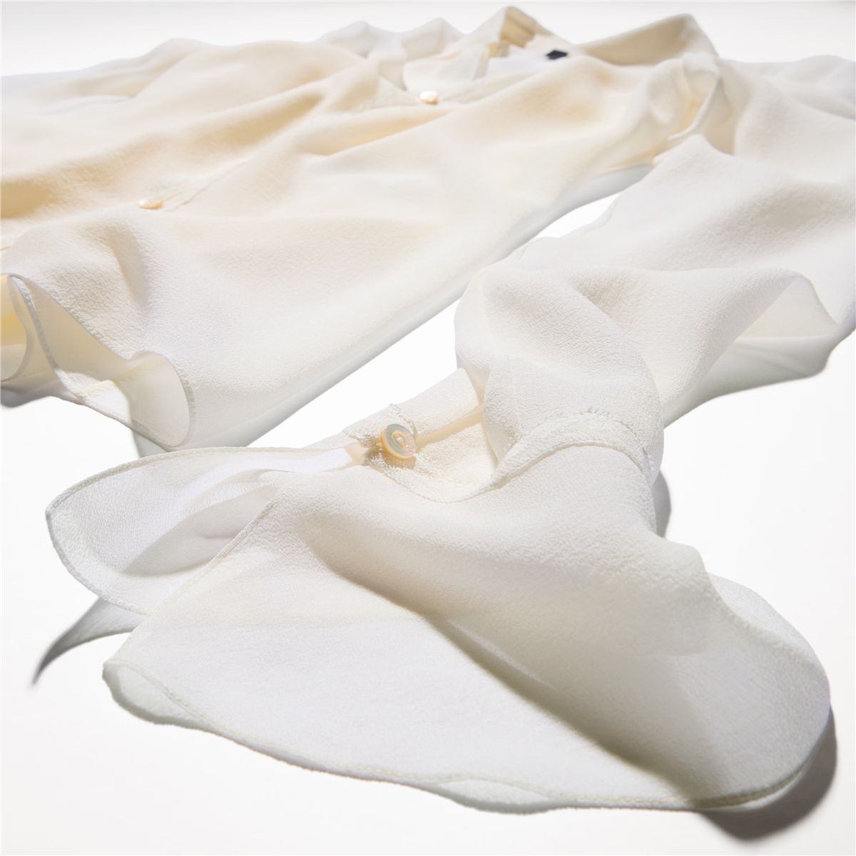 Light silk georgette shirt-GUCCI-Verso