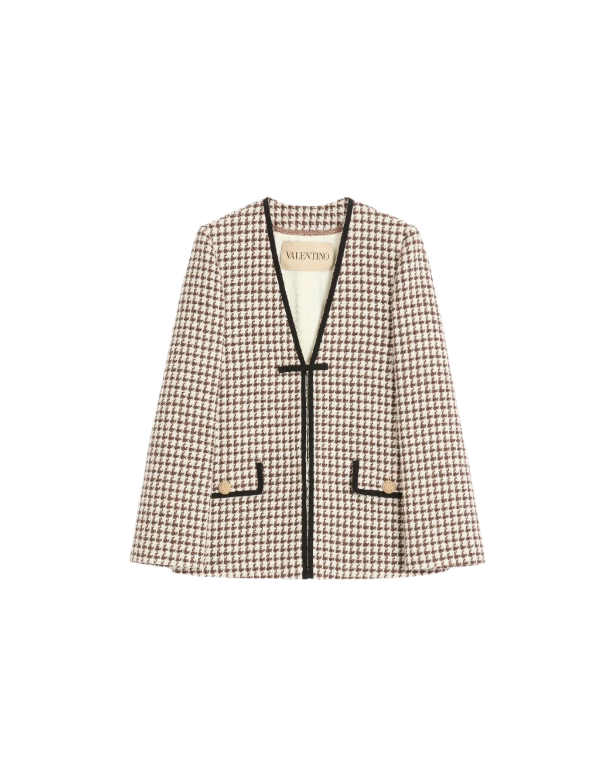 LIGHT TWEED PIED DE POULE JACKET-VALENTINO-Verso