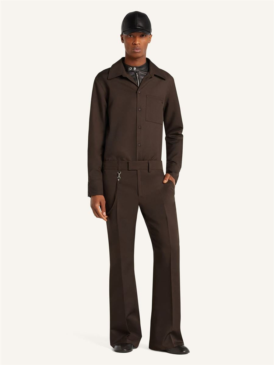 light twill bootcut pants