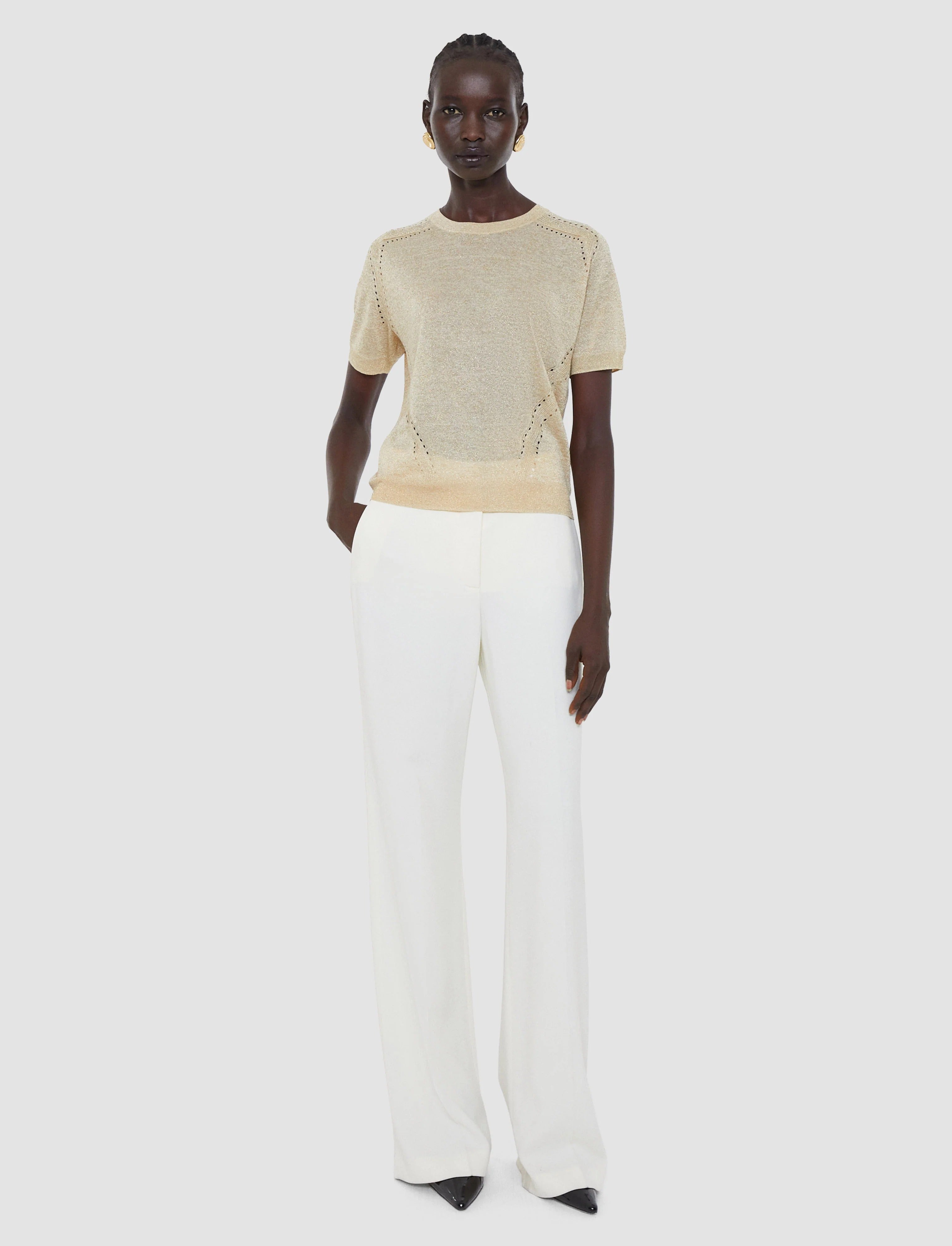Lille lurex knit top-JOSEPH-Verso