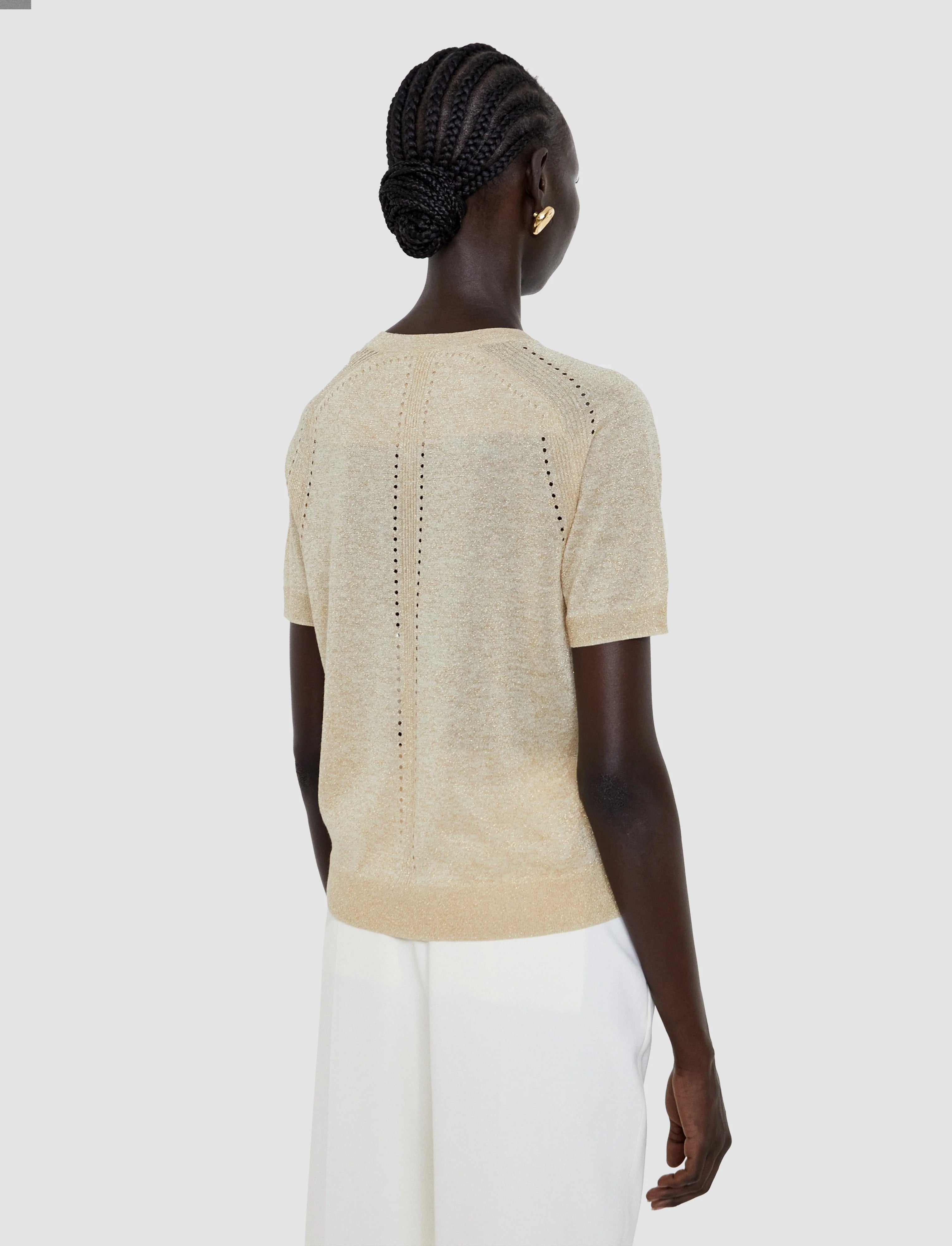 Lille lurex knit top-JOSEPH-Verso