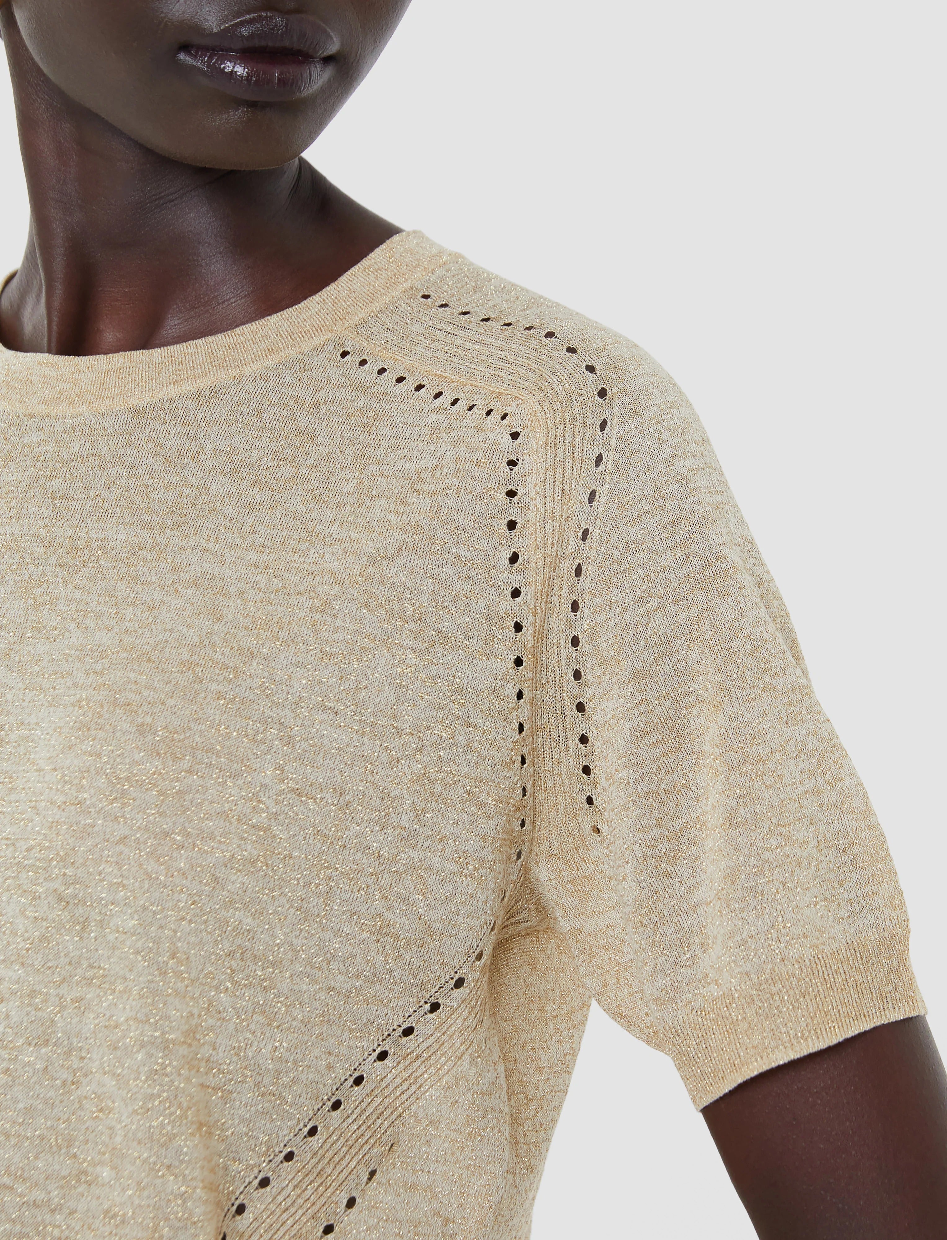 Lille lurex knit top-JOSEPH-Verso