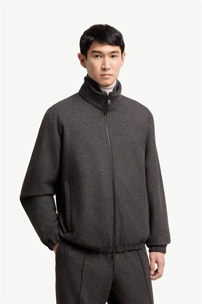 Limberl Flannel Short Down Jacket-MONCLER-Verso