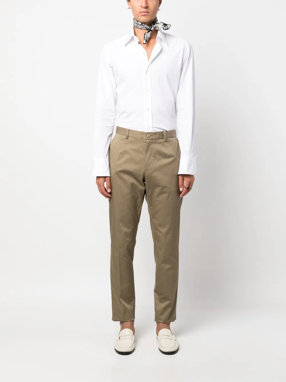 Linen chinos-DOLCE & GABBANA-Verso