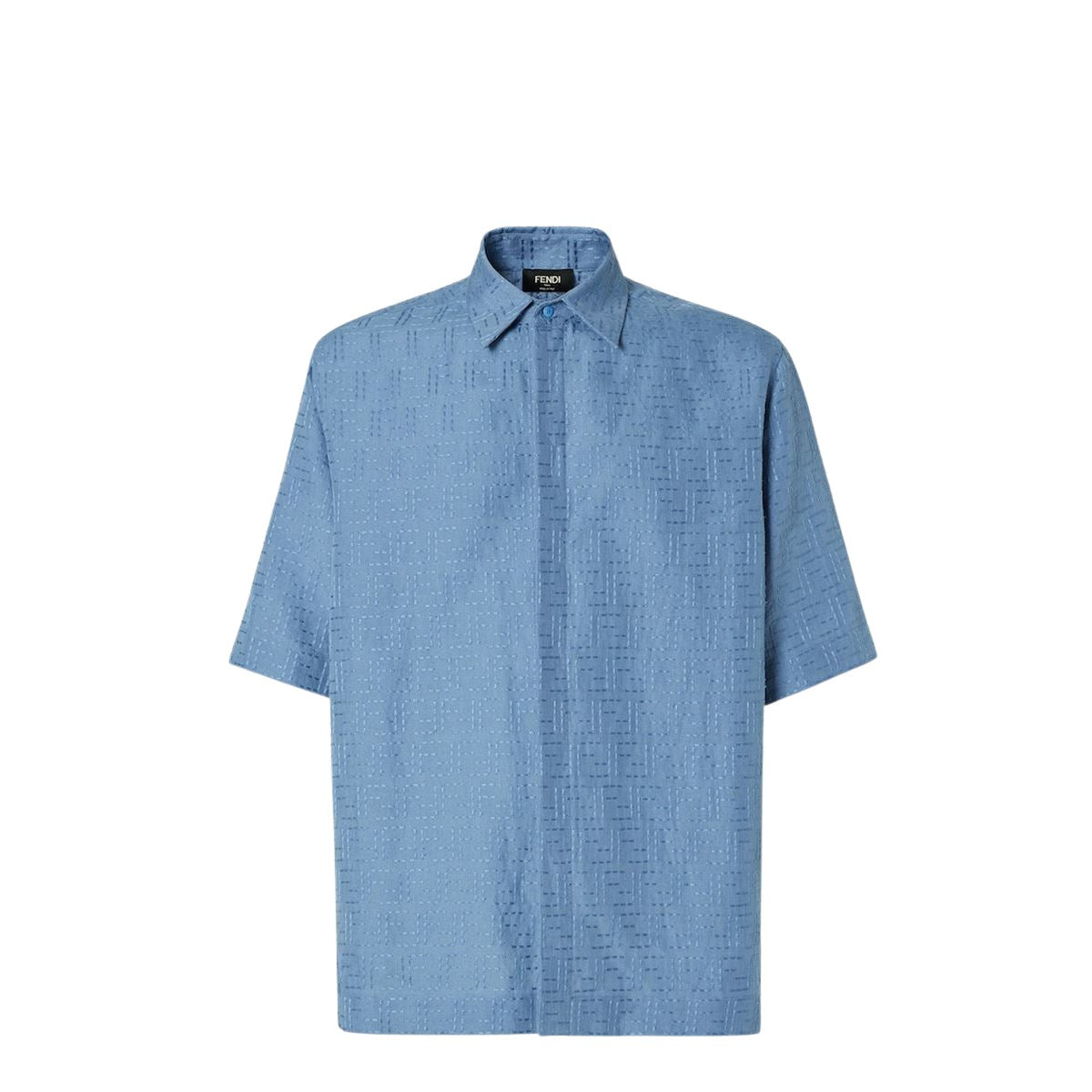 LINEN FF JACQUARD SHIRT-FENDI-Verso