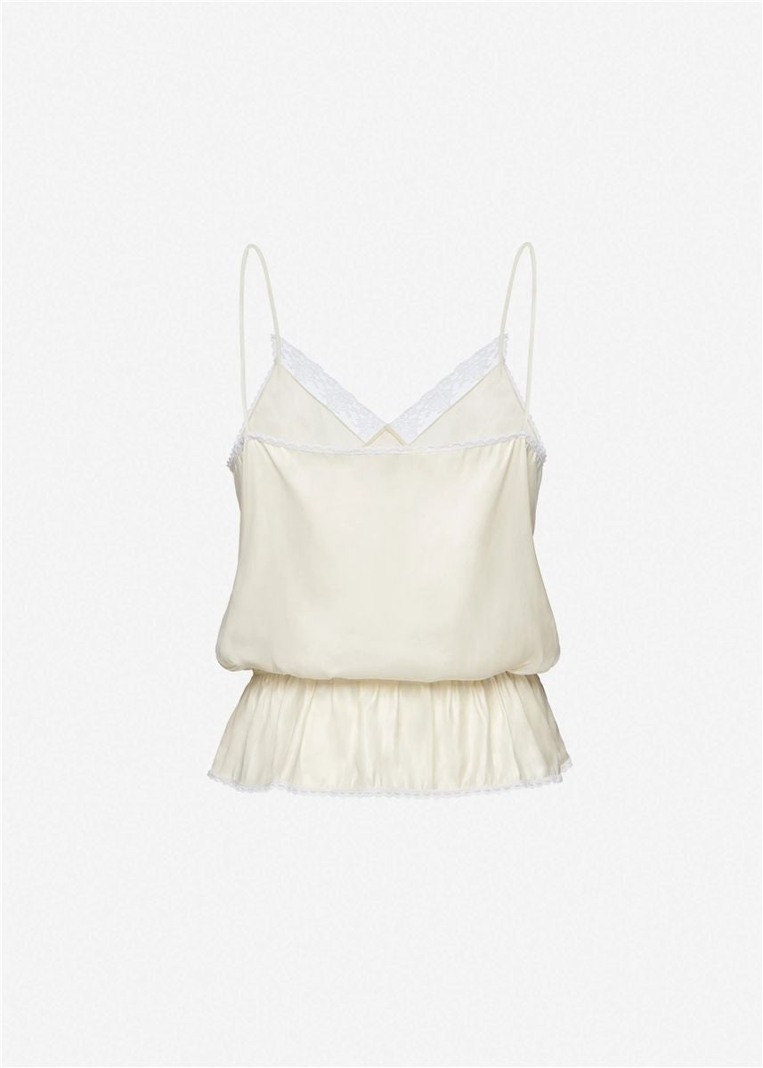 Lingerie-inspired camisole in cream-MAGDA BUTRYM-Verso