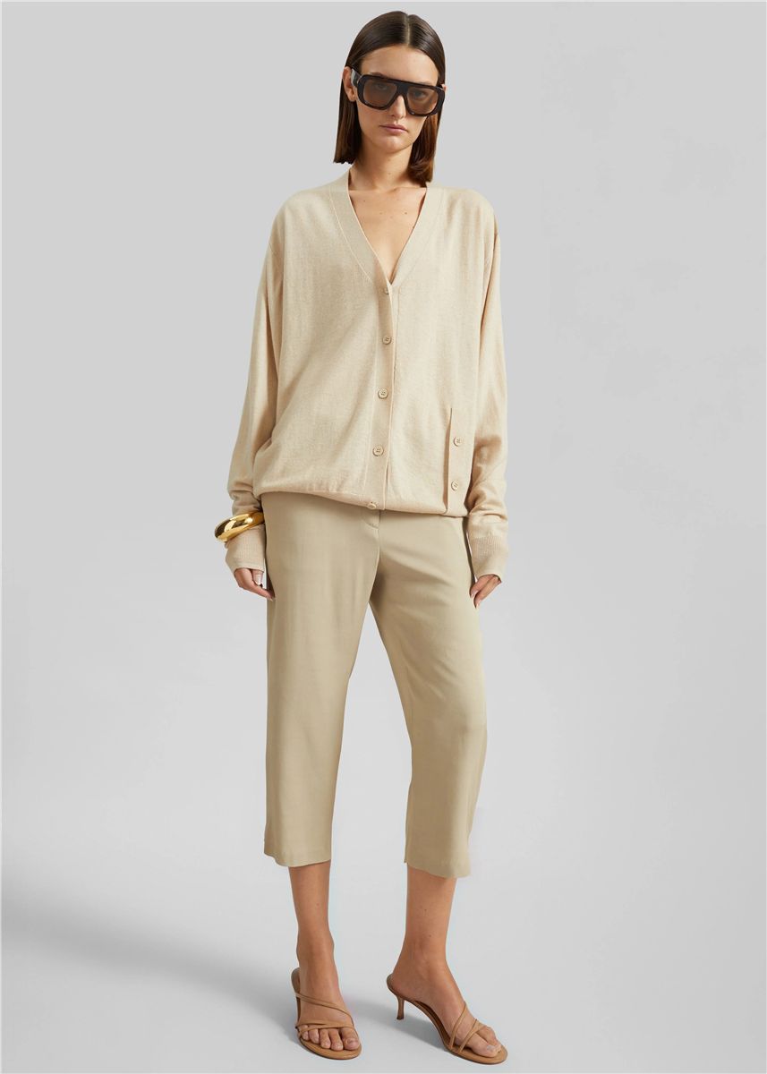 Lior Fluid Capri Pants-THE FRANKIE SHOP-Verso