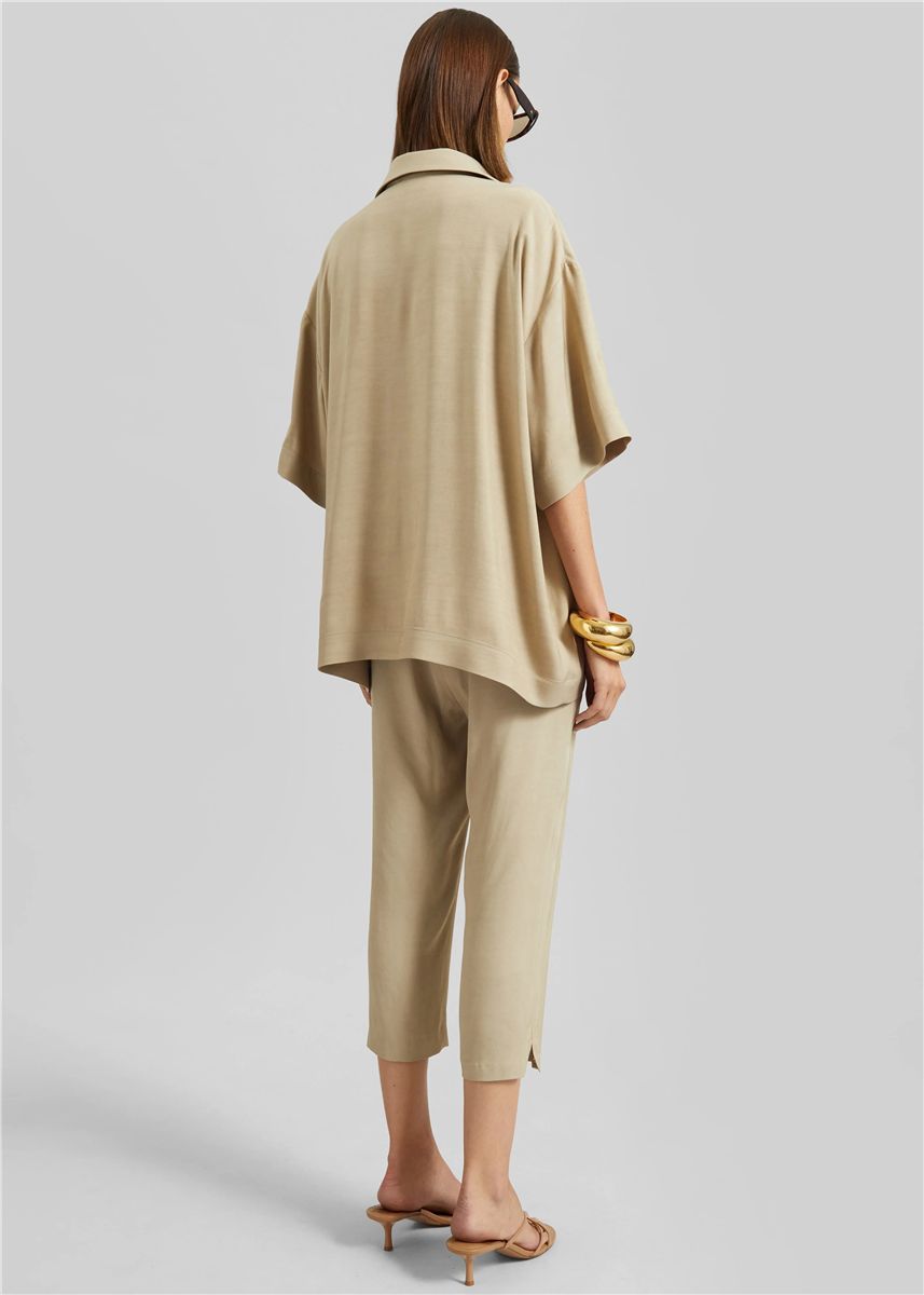 Lior Fluid Capri Pants-THE FRANKIE SHOP-Verso