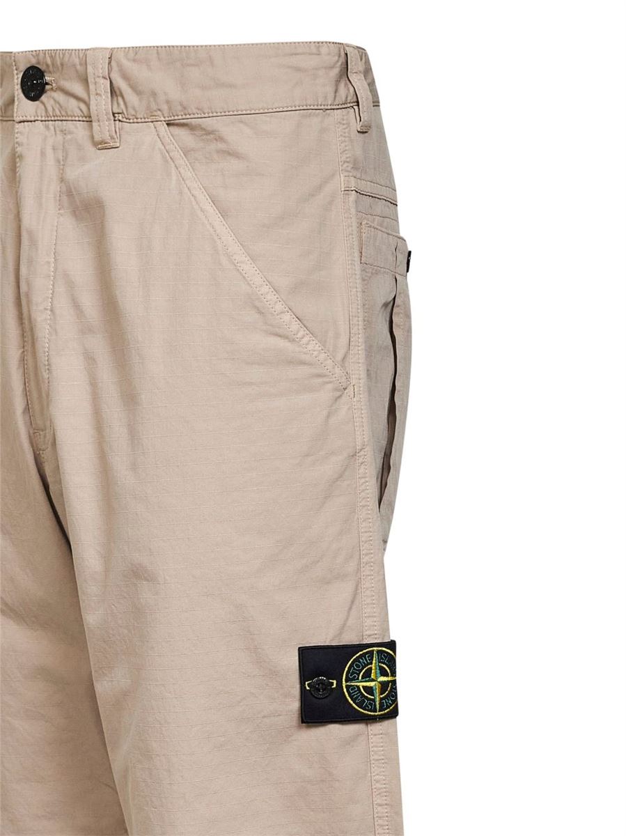 Logo-badge trousers-STONE ISLAND-Verso