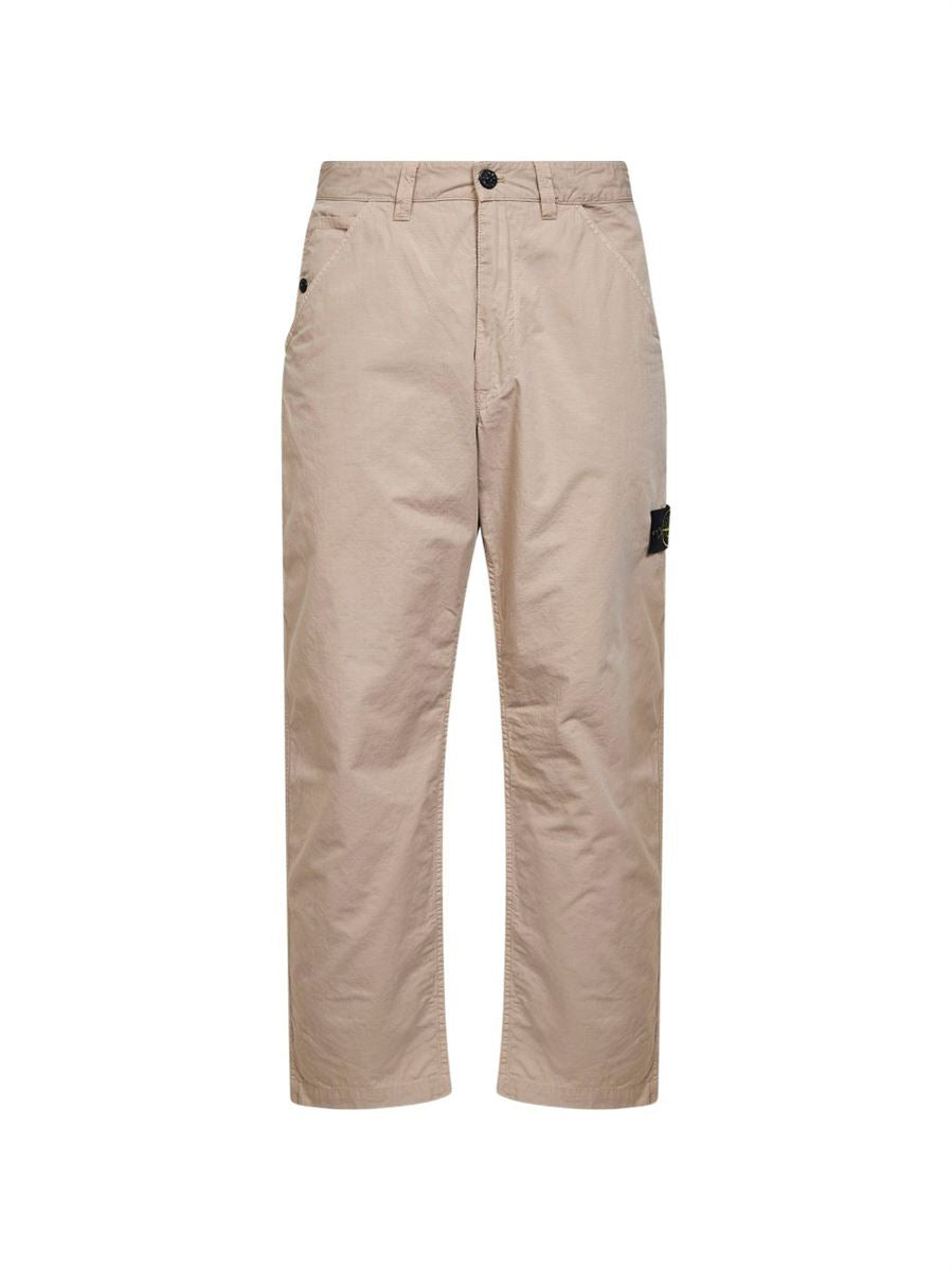 Logo-badge trousers-STONE ISLAND-Verso