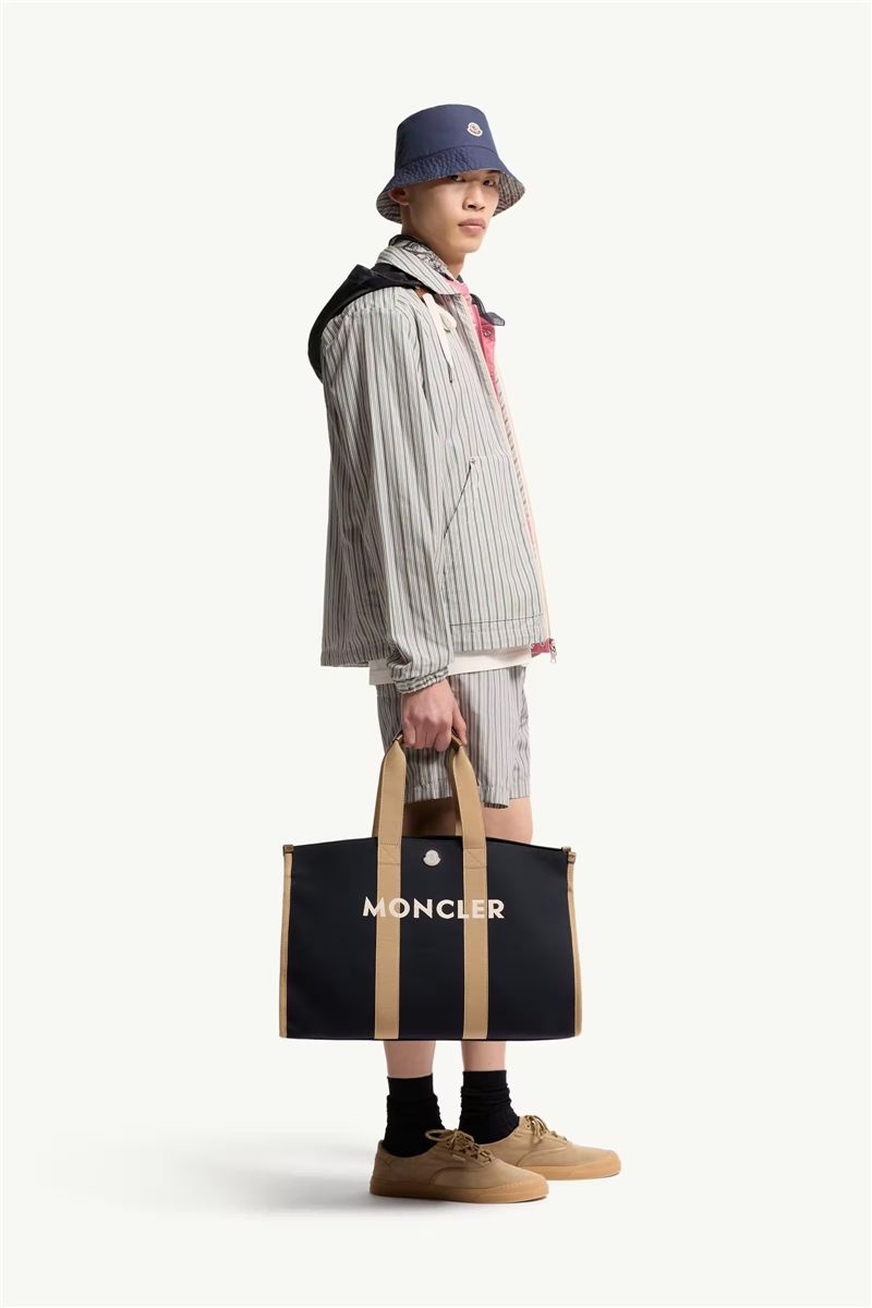 Logo canvas tote bag-MONCLER-Verso