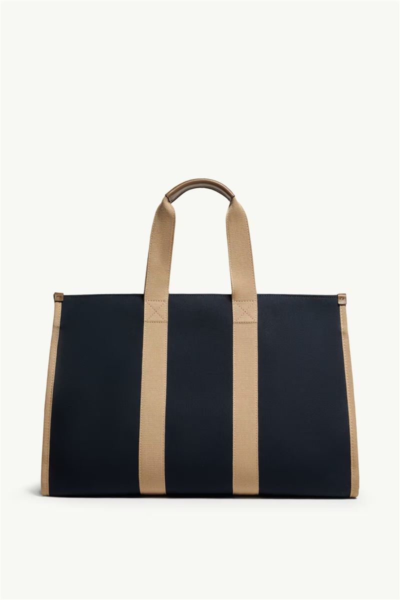 Logo canvas tote bag-MONCLER-Verso
