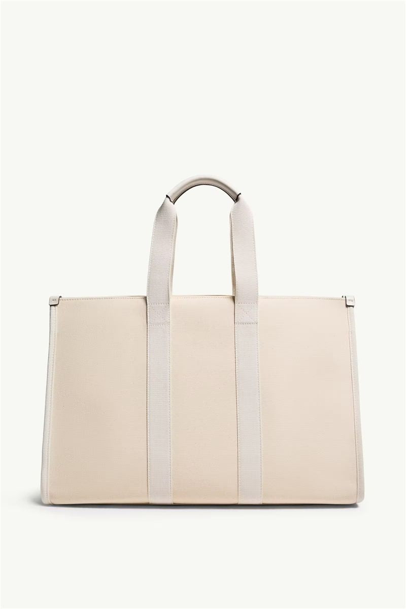 Logo canvas tote bag-MONCLER-Verso