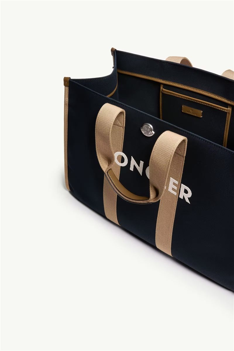 Logo canvas tote bag-MONCLER-Verso