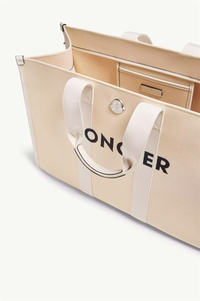 Logo canvas tote bag-MONCLER-Verso