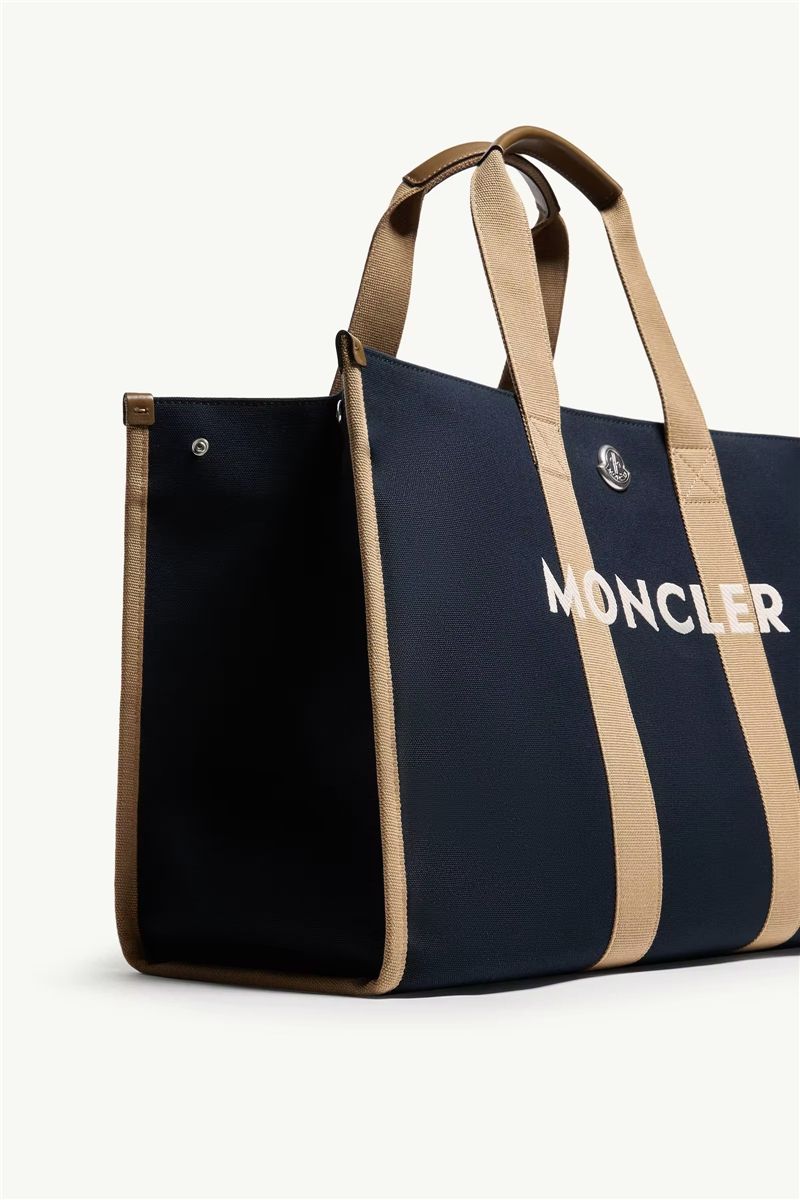 Logo canvas tote bag-MONCLER-Verso