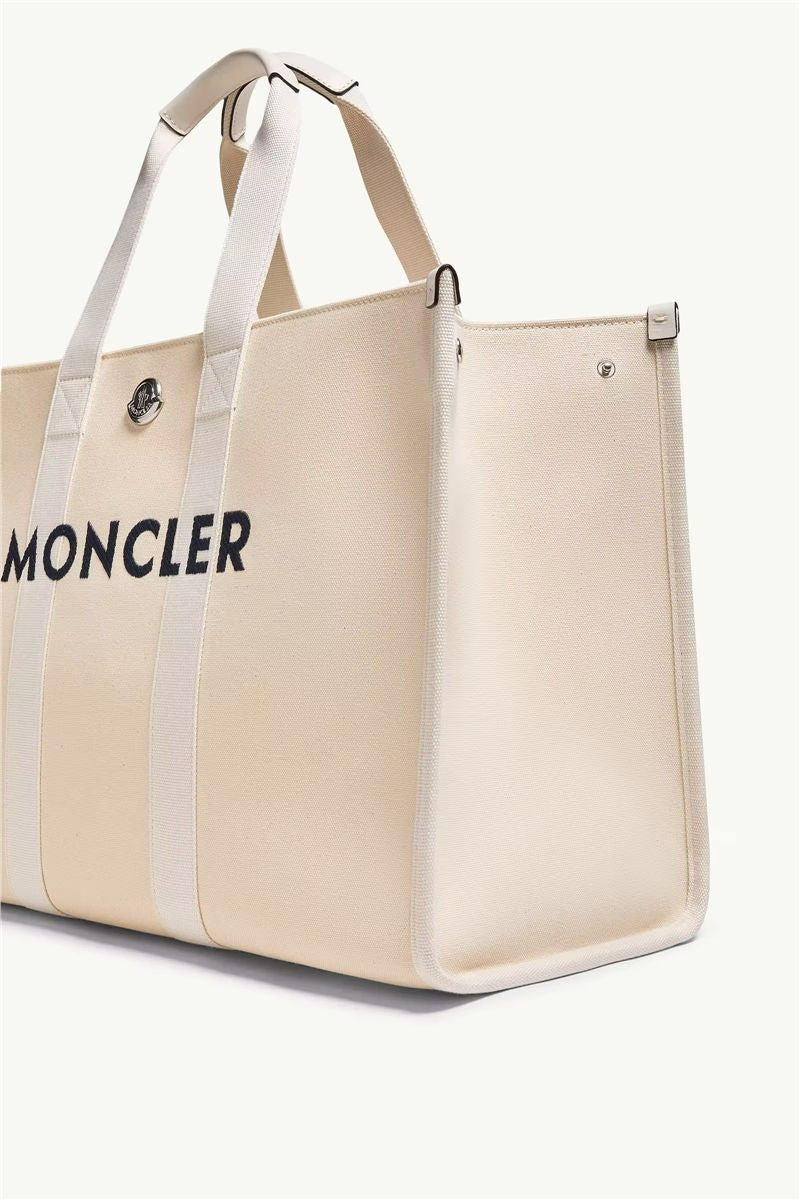 Logo canvas tote bag-MONCLER-Verso