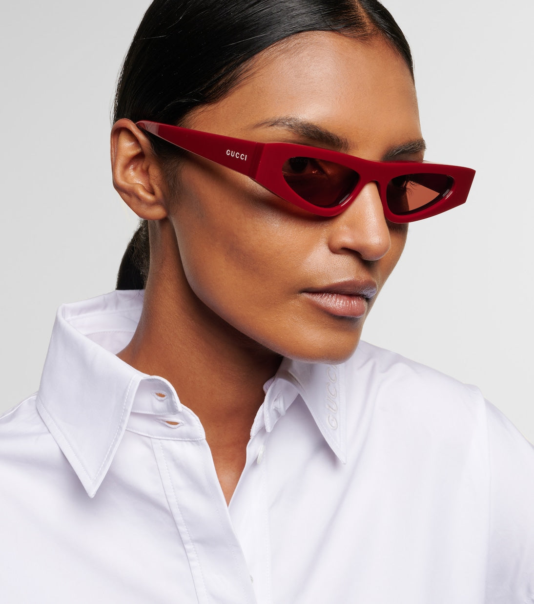 LOGO CAT-EYE SUNGLASSES-GUCCI-Verso