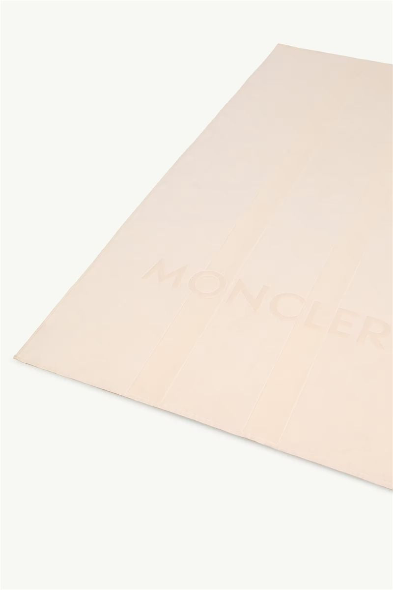 Logo cotton beach towel-MONCLER-Verso