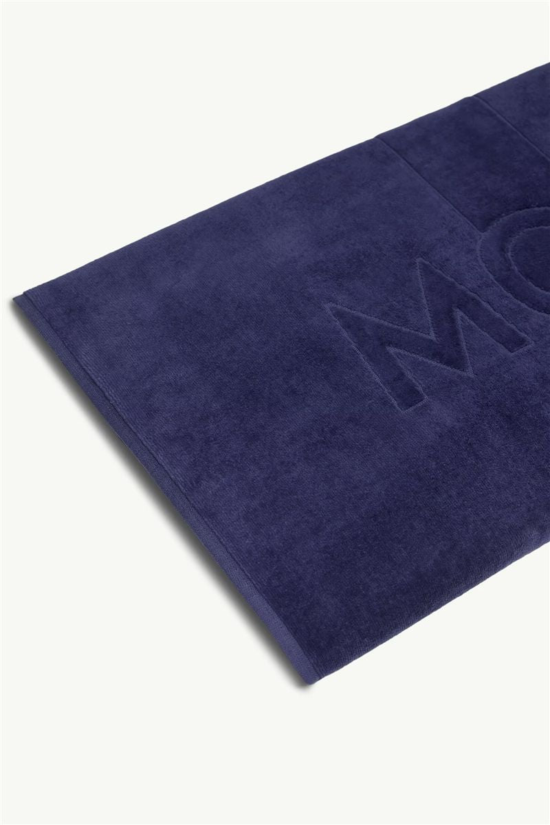 Logo cotton beach towel-MONCLER-Verso