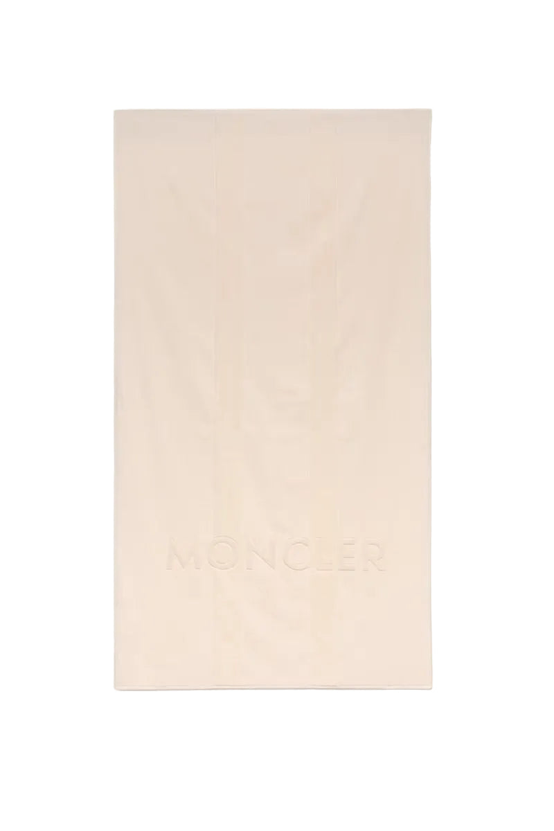 Logo Cotton Beach Towel-MONCLER-308160-TU-TU-Verso