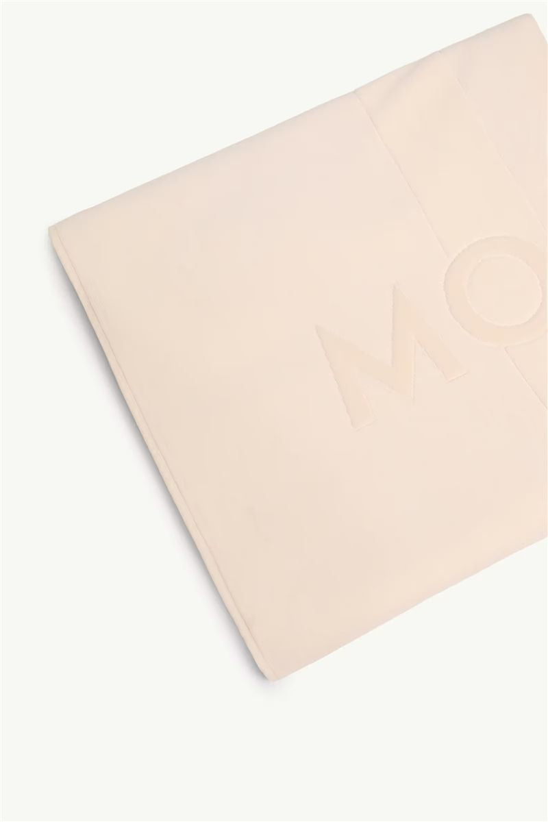 Logo cotton beach towel-MONCLER-Verso