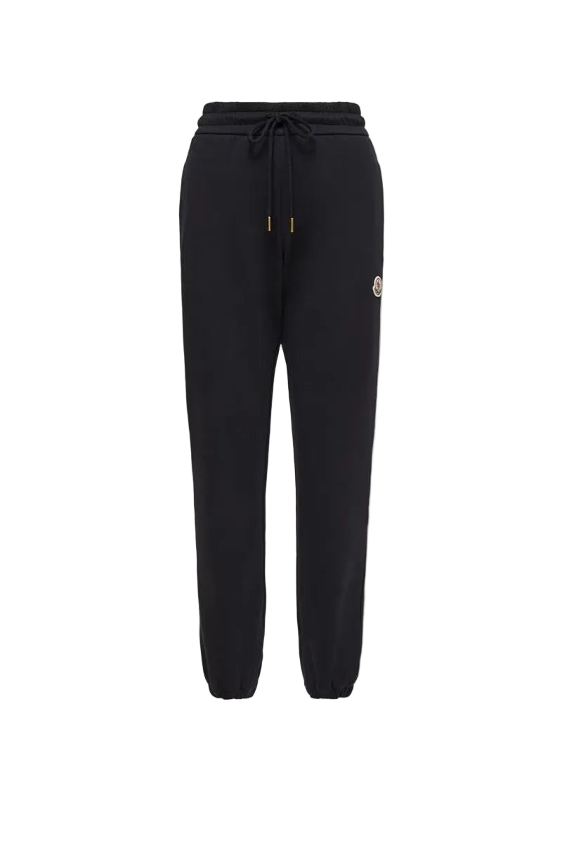 Logo cotton blend fleece track pants-MONCLER-312382-XS-Verso