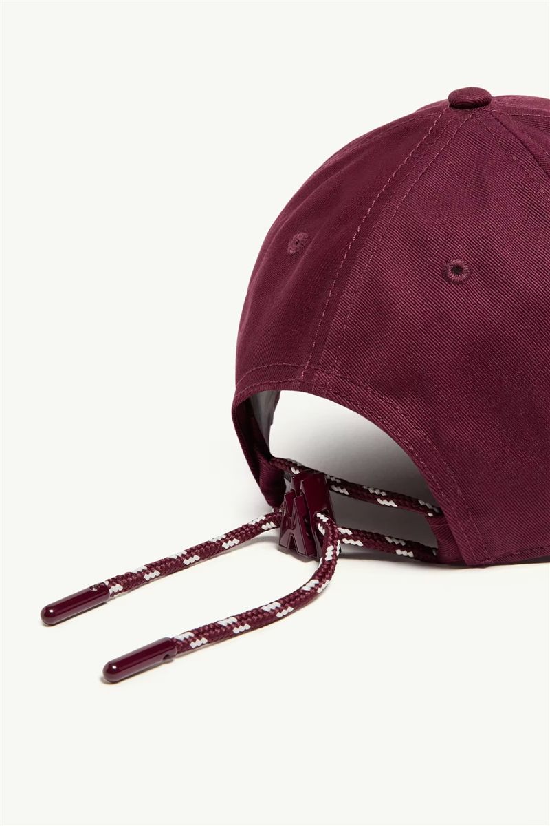 Logo cotton gabardine baseball cap-MONCLER-Verso