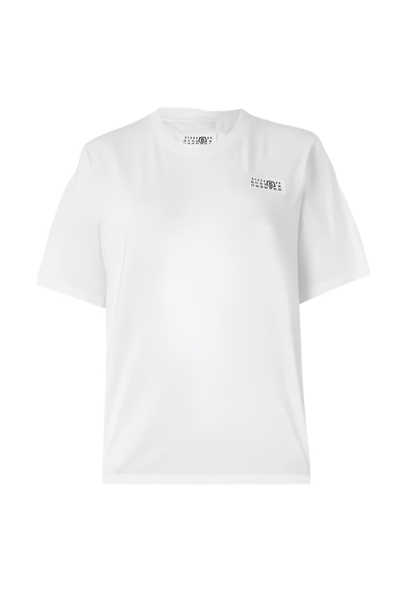 LOGO COTTON T-SHIRT -  MM6 -  Verso
