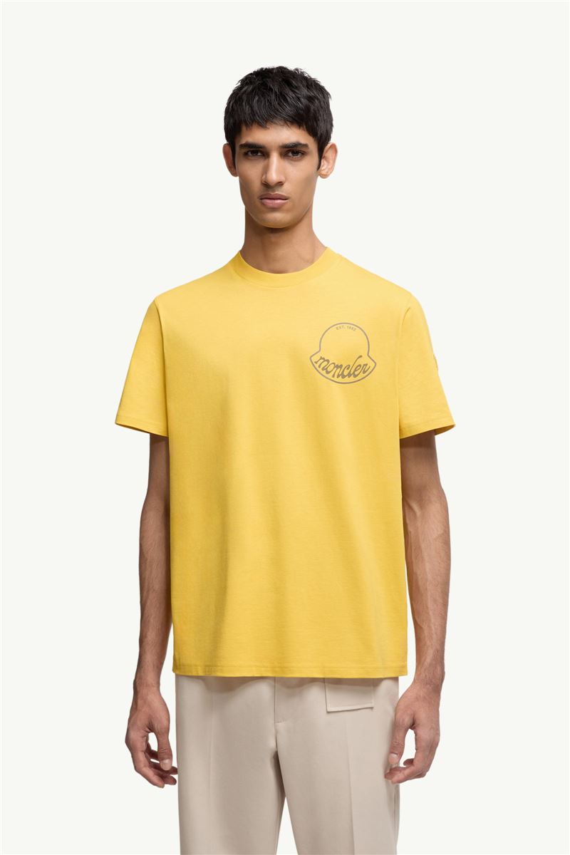 logo cotton t-shirt-MONCLER-Verso