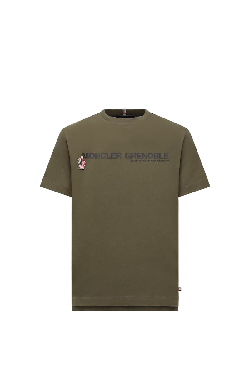 Logo cotton t-shirt-MONCLER-Verso