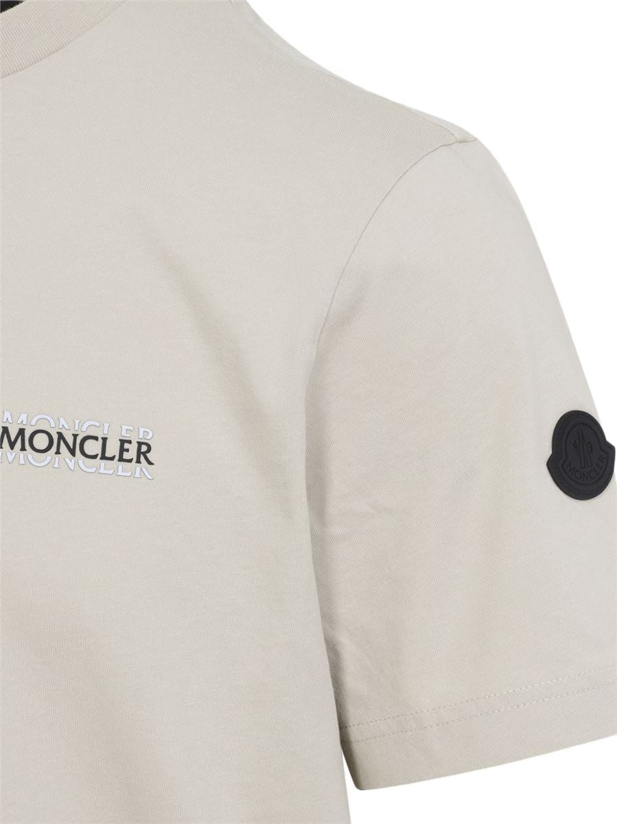 Logo cotton t-shirt-MONCLER-Verso