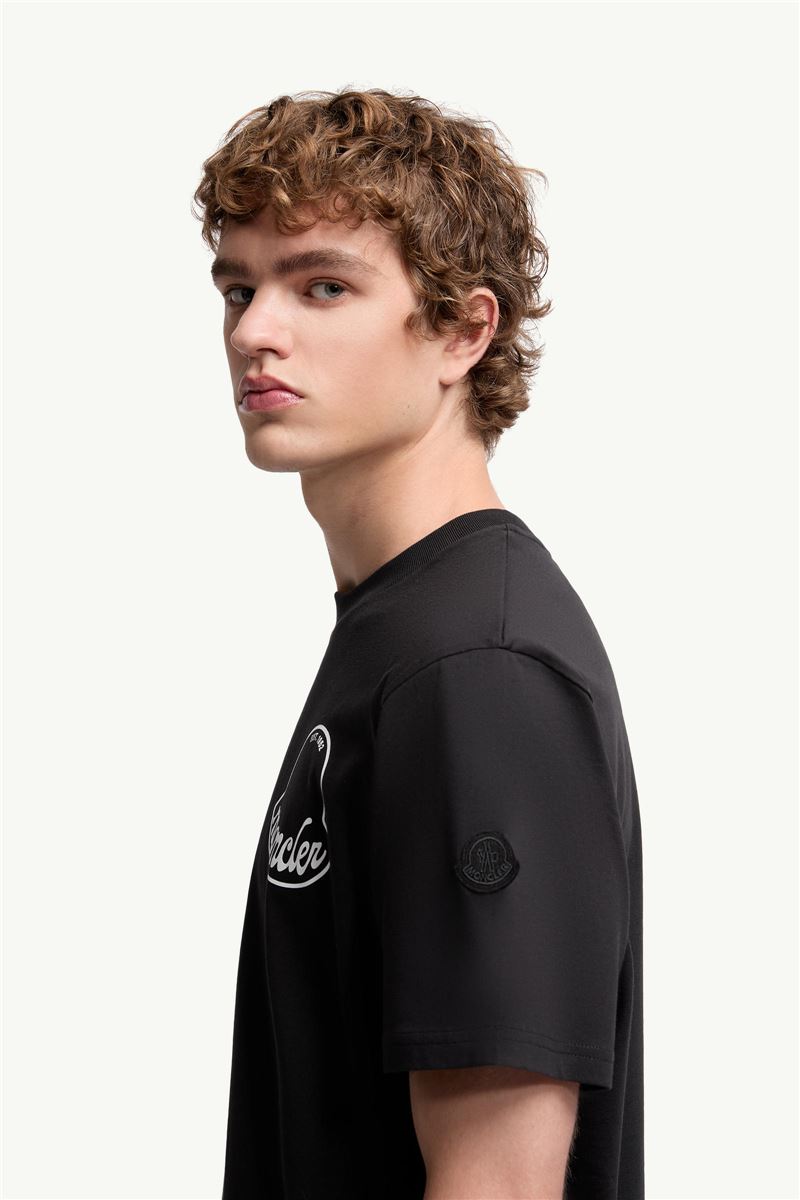 logo cotton t-shirt-MONCLER-Verso