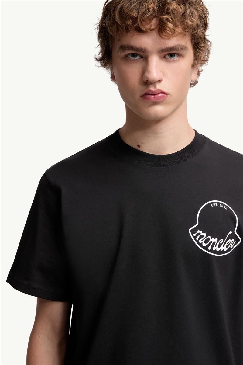 logo cotton t-shirt-MONCLER-Verso