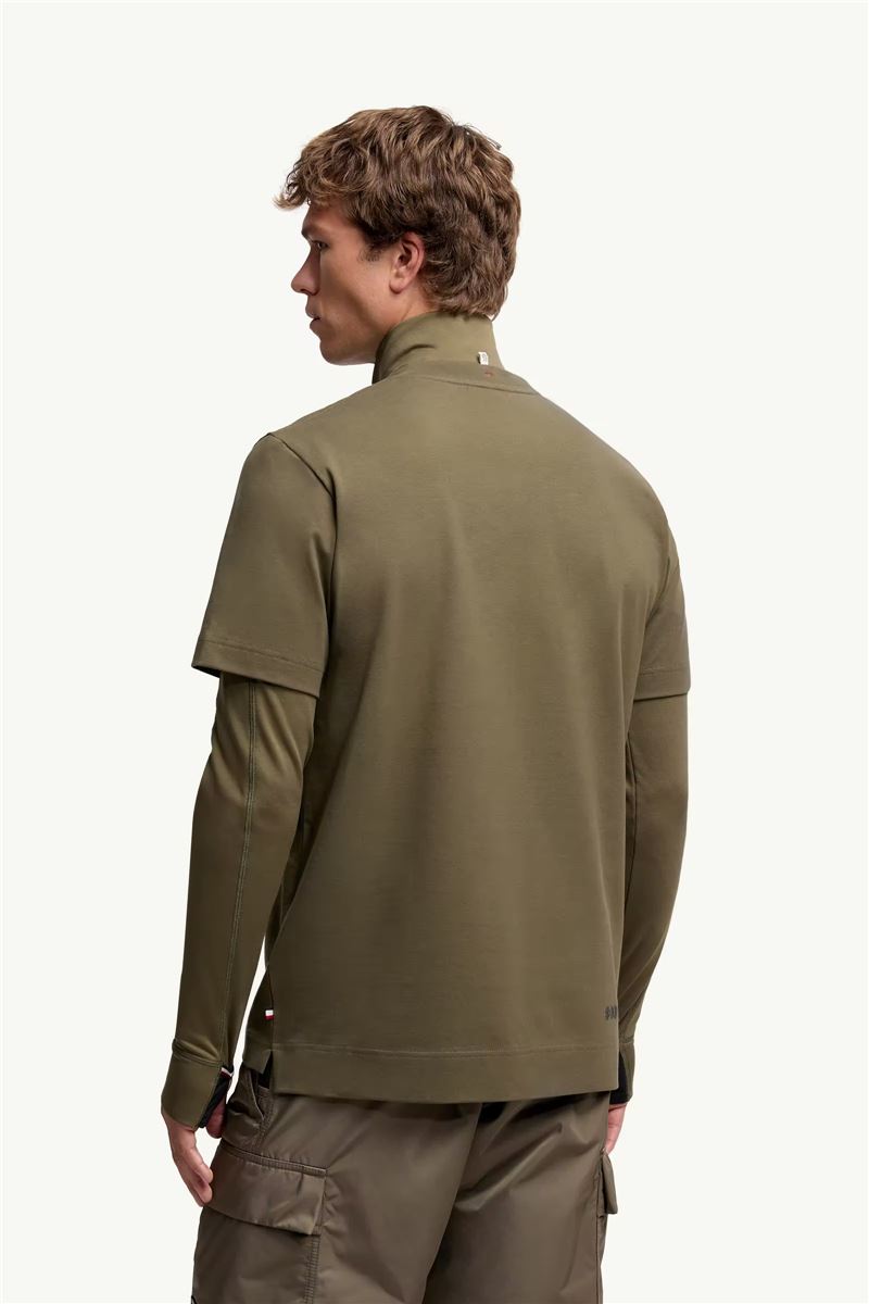 Logo cotton t-shirt-MONCLER-Verso