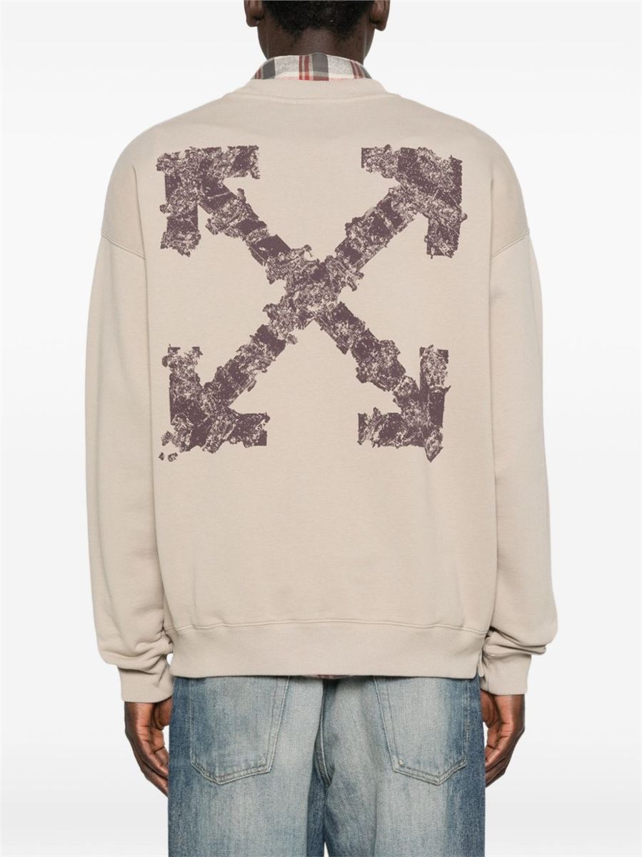 Logo crew-neck sweatshirt-OFF-WHITE-Verso