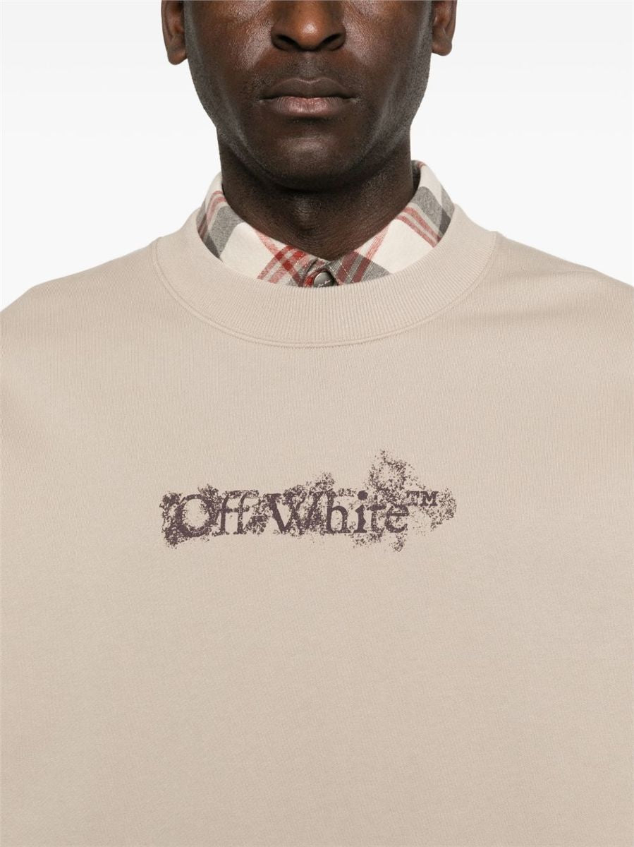 Logo crew-neck sweatshirt-OFF-WHITE-Verso