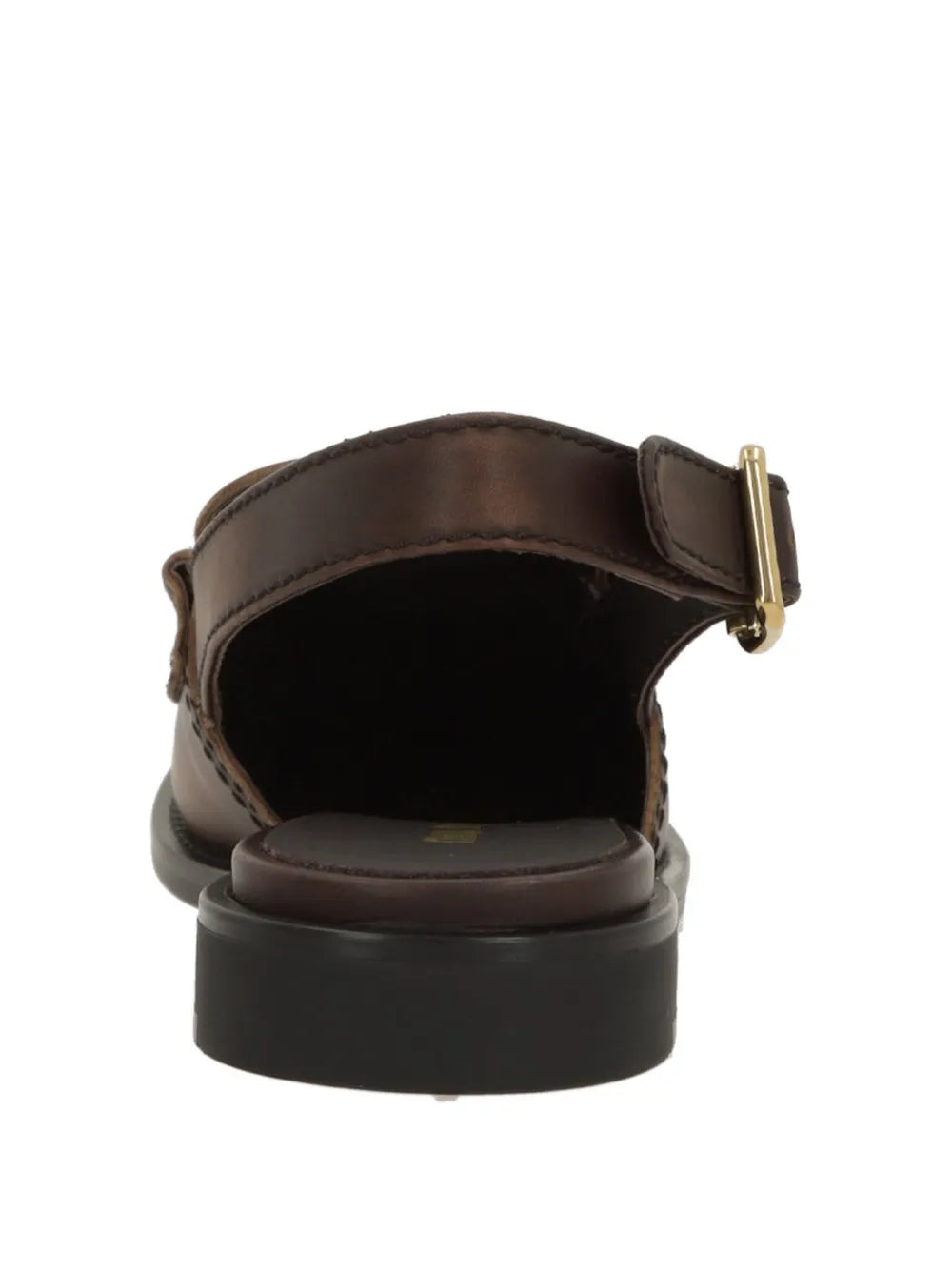 Logo-detail slingback loafers-MIU MIU-Verso