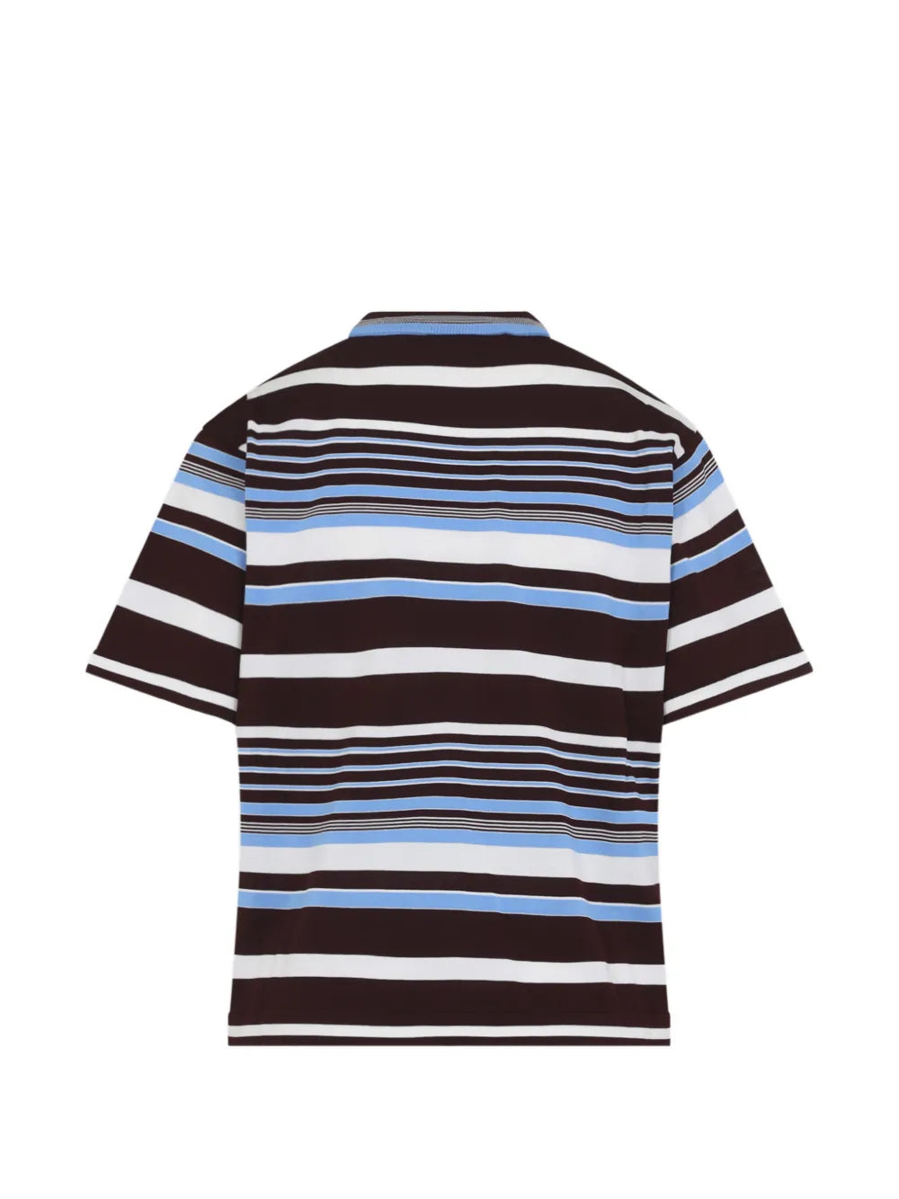 Logo-detail striped t-shirt-PRADA-Verso