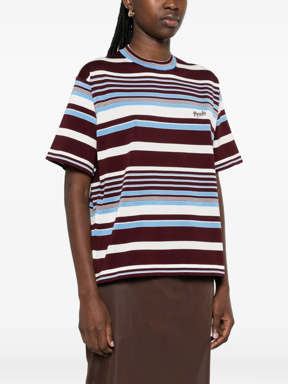 Logo-detail Striped T-shirt