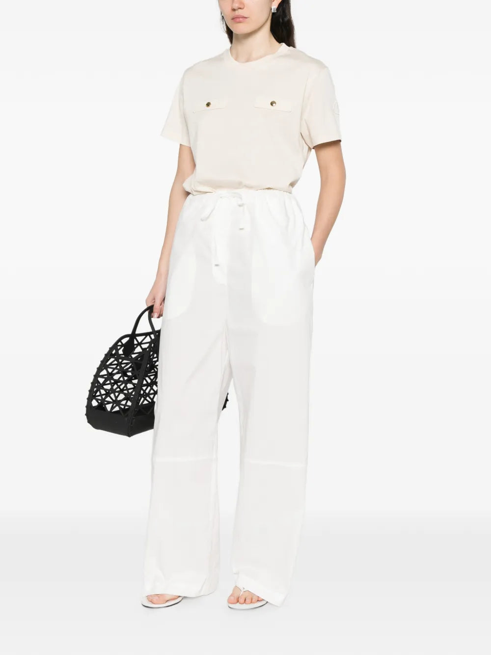 Logo-detail t-shirt-MONCLER-Verso