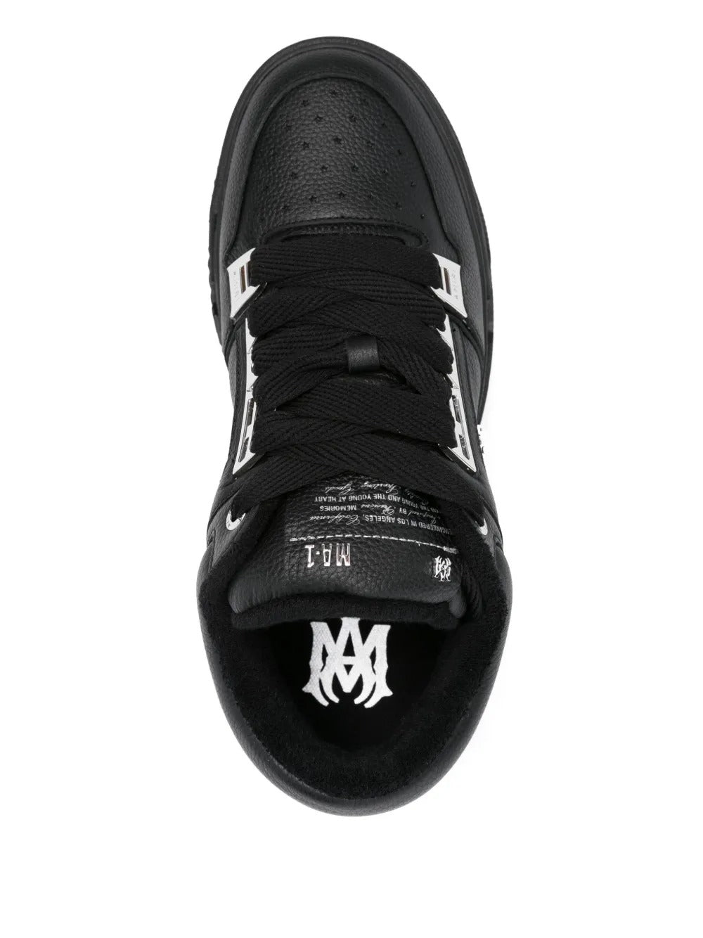 Logo-embellished Leather Sneakers-AMIRI-Verso