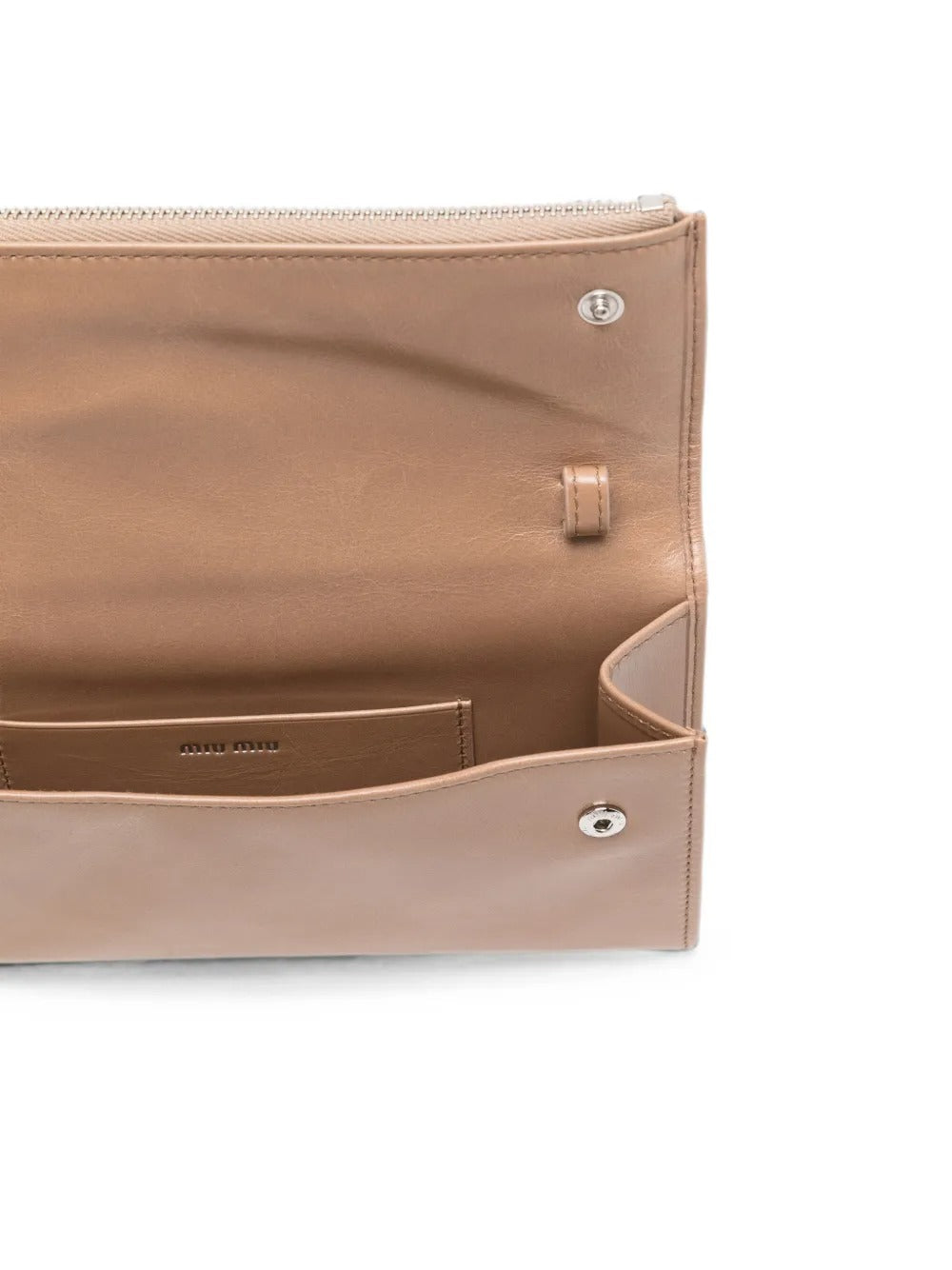 Logo-embossed leather cross body bag-MIU MIU-Verso