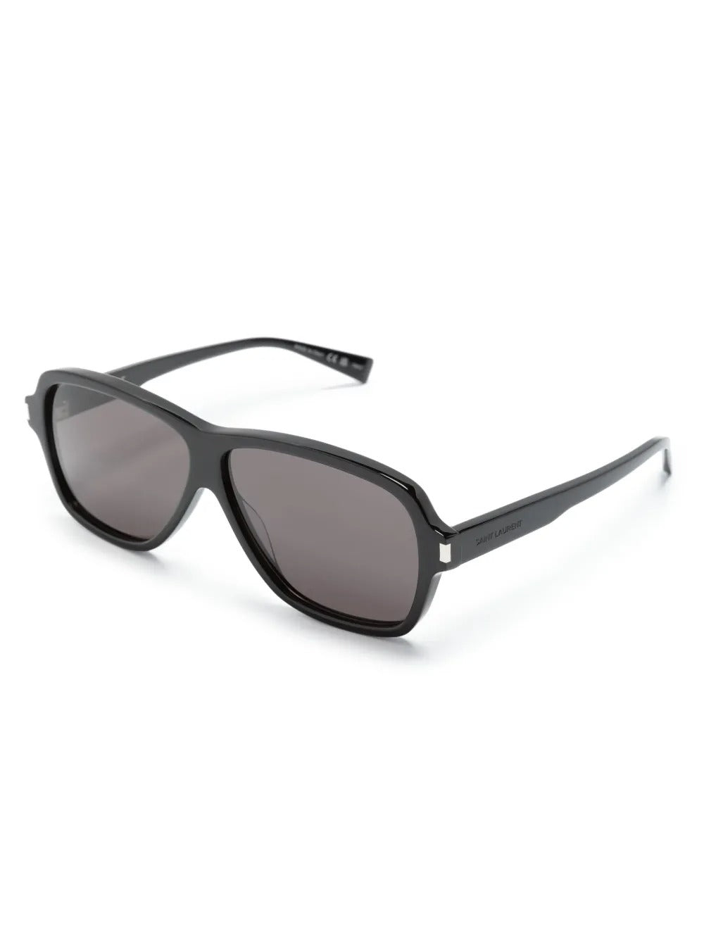 Logo-Embossed Oversize-Frame Sunglasses-SAINT LAURENT-Verso