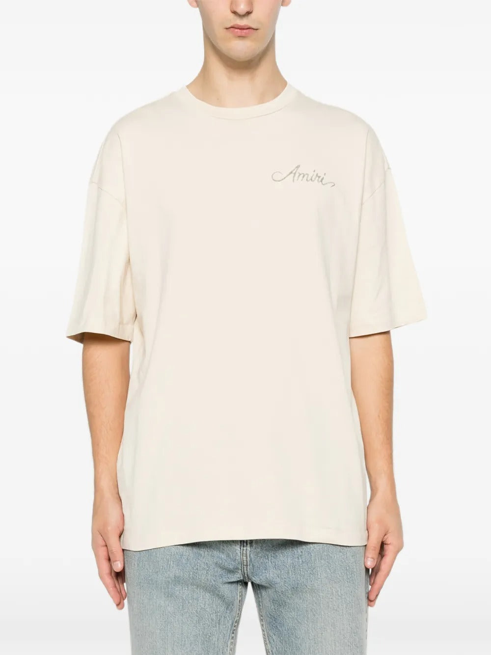 Logo-embroidered bandana-patch t-shirt-AMIRI-Verso