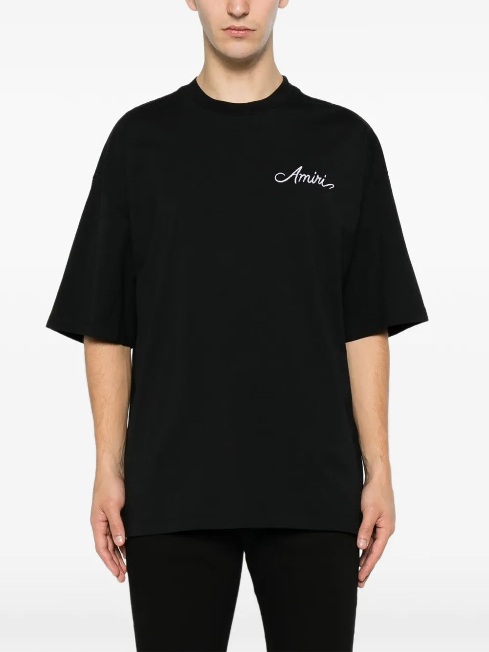 Logo-embroidered bandana-patch t-shirt-AMIRI-Verso