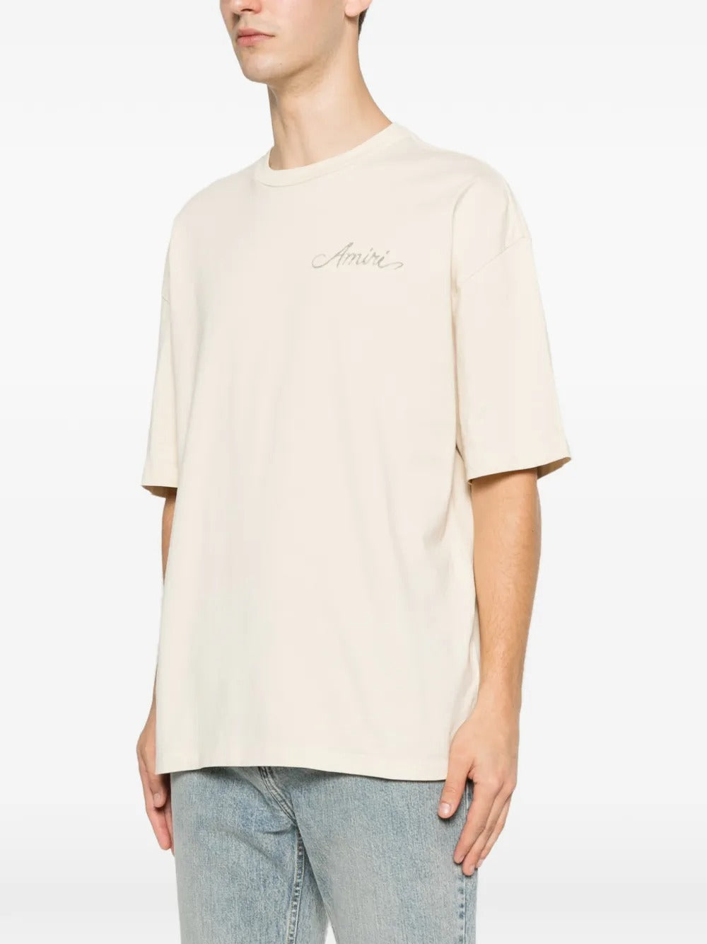 Logo-embroidered bandana-patch t-shirt-AMIRI-Verso