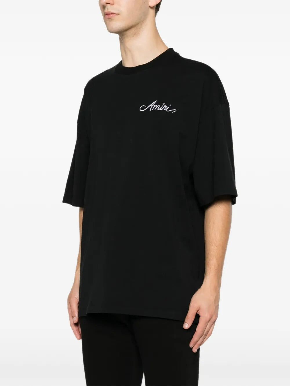 Logo-embroidered bandana-patch t-shirt-AMIRI-Verso