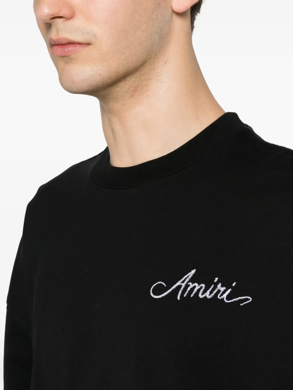 Logo-embroidered bandana-patch t-shirt-AMIRI-Verso